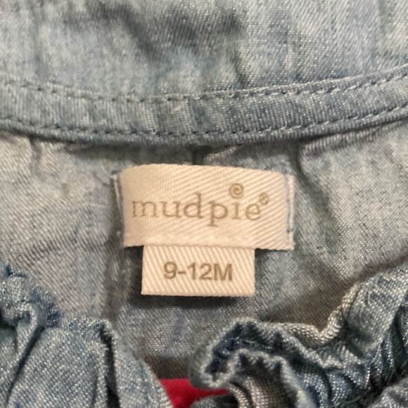 🌺 BOGO item!! Mud Pie baby girl romper, size 9-12 months - Picture 3 of 8